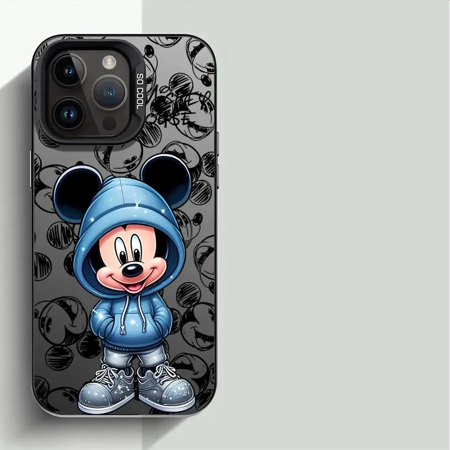 Funda de teléfono con cubierta suave de dibujos animados de Minnie Mickey de Disney para iPhone 11 12 13 Pro Max 14 15 16 Plus 16e - imagen 5