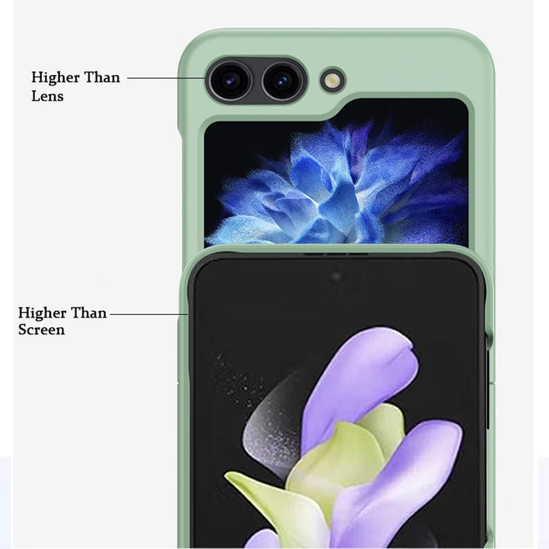 Funda de teléfono con cordón de seda y soporte de anillo plegable de moda de lujo para Samsung Galaxy Z Flip 5 4 3 Flip5 cubierta acrílica dura a prueba de golpes - imagen 5