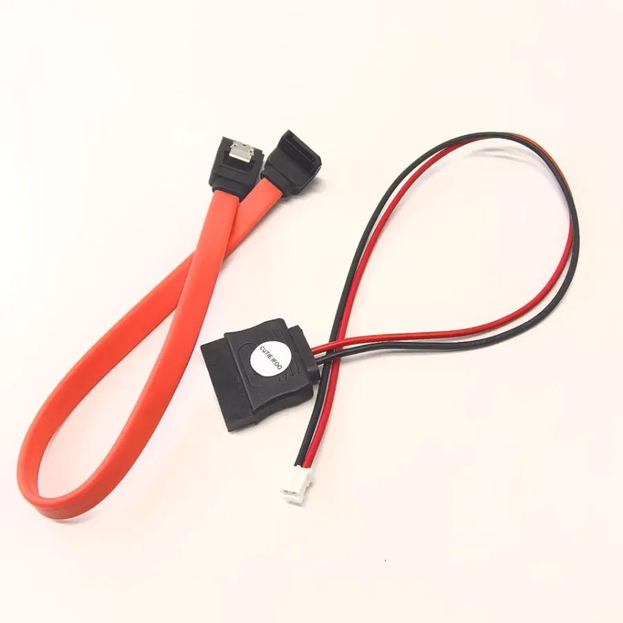 Cable de alimentación de datos PH2.0 de 2 pines a SATA, 90 grados, 22 pines, 7 + 15, para placa base de ordenador ITX, disco duro óptico SSD - imagen 2