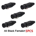 Black female 5pcs
