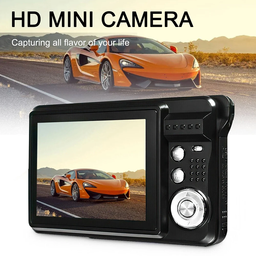 Cámaras digitales HD con pantalla LCD, cámaras para niños, cámara fotográfica instantánea antivibración para exteriores, videocámara de fotografía recargable - imagen 4