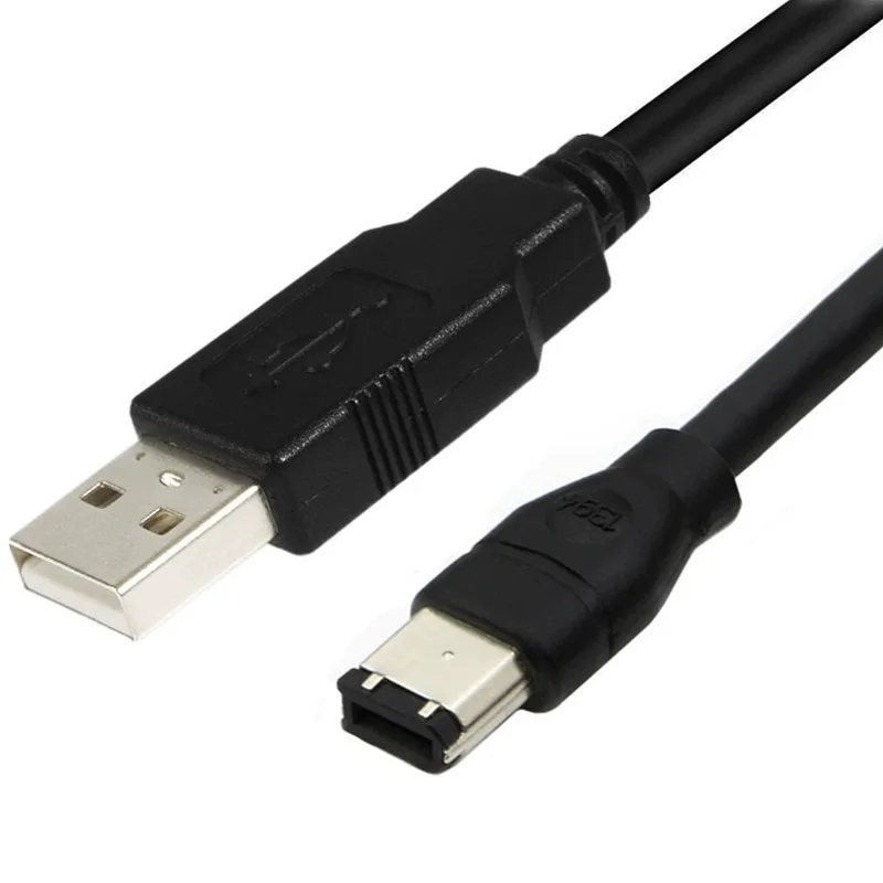Cable de cobre estándar IEEE400 1394 Firewire USB AM a Pin Cable USB a 1394, Cable adaptador de conexión de tarjeta de sonido de 6 pines, 1,8 m, 3m - imagen 3