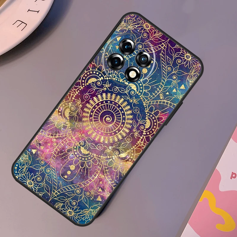 Funda de Mandala con patrón indio para OnePlus 12 11 9 10 Pro 9RT 10T 10R 12R OnePlus Nord CE 2 3 Lite 2T N10 N20 - imagen 3