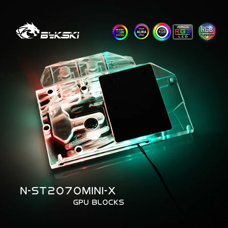 Bykski-bloque de agua para radiador, cubierta de cobre para ZOTAC RTX2070 8GD6 MINI OC/RTX 2060 AMP/RTX 2060 Super Mini/2070 soplador - imagen 5