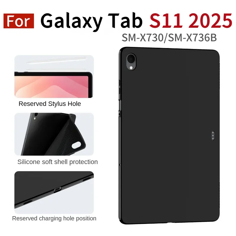 Para Samsung Galaxy Tab S11 11 pulgadas 2025 Tablet Funda trasera Funda 5G SM-X730/SM-X736 11 "Funda de silicona - imagen 2