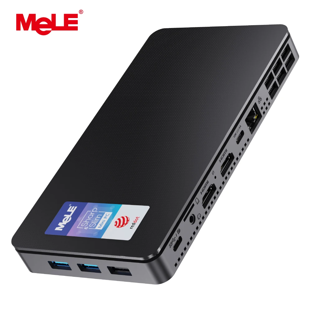 MeLE Reddot Winner Mini PC N100,i3-N300,16GB 32GB RAM 512GB ROM Mini Ordenador de Sobremesa,USB-C en Oficina Educación Hogar Overclock4C - imagen 2