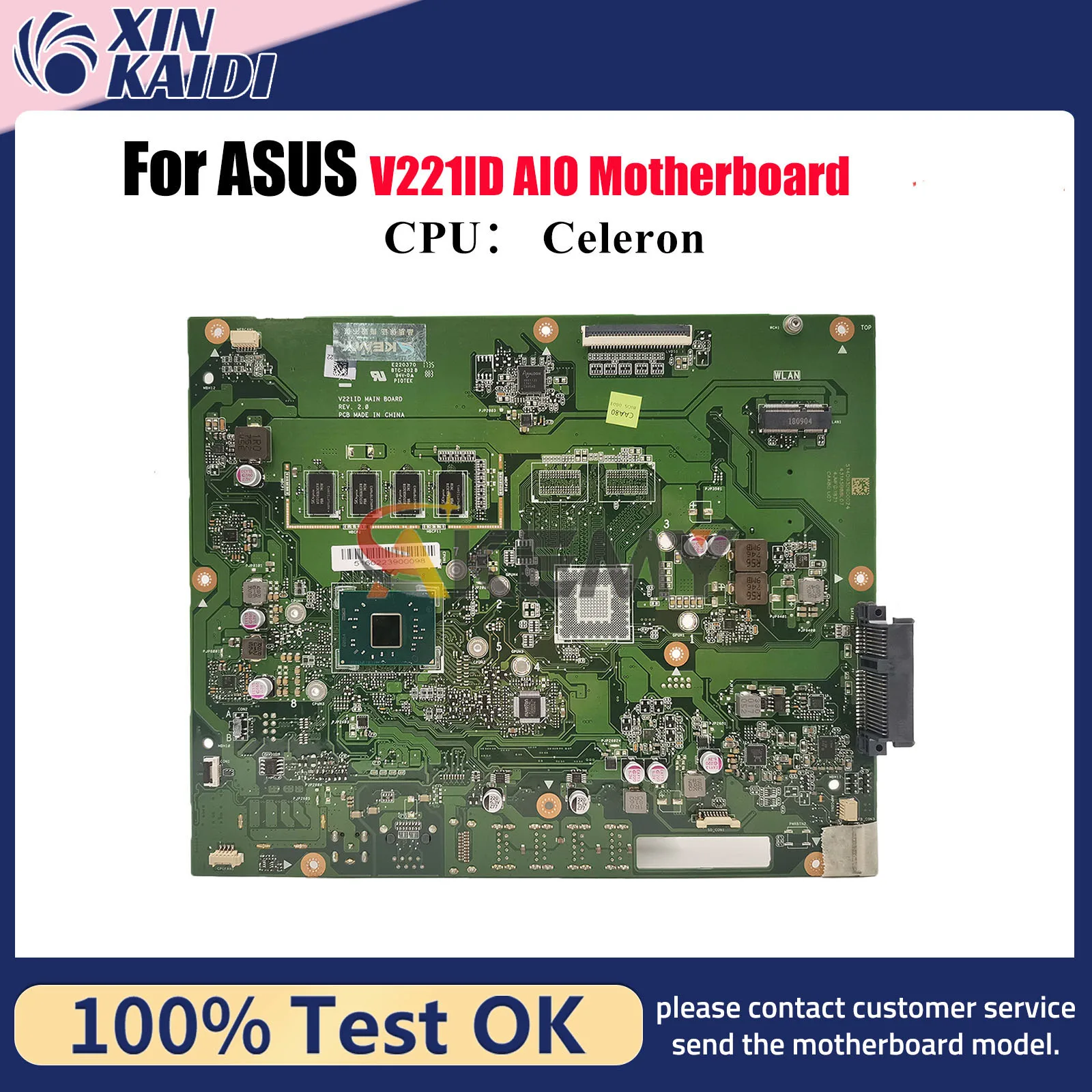 Placa base V221ID para ASUS Vivo AiO V221ID V221I V221IA V221IC con CPU Celeron 100% pruebas OK envío rápido stk