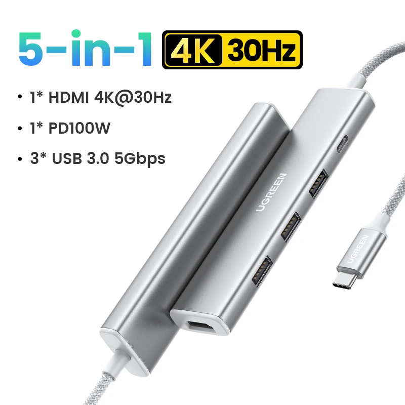 5-in-1 USB3.0 White