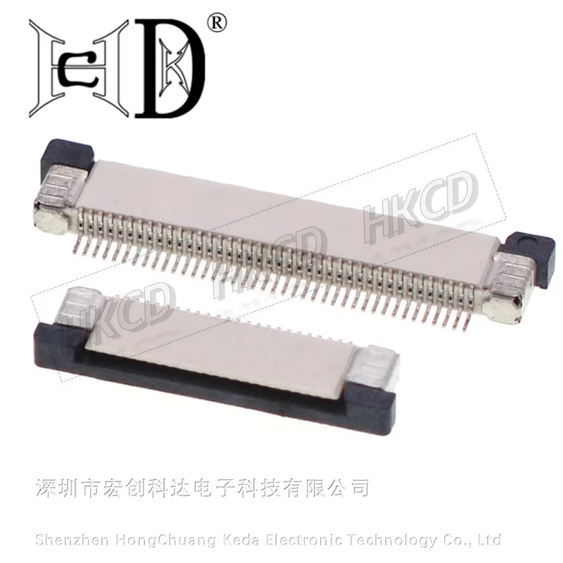 Conector de Cable plano FFC, enchufe de pantalla LCD, espaciado de 0,5 MM, tipo cajonera, conexión superior a conector FPC 19-45P, 10 Uds. - imagen 2