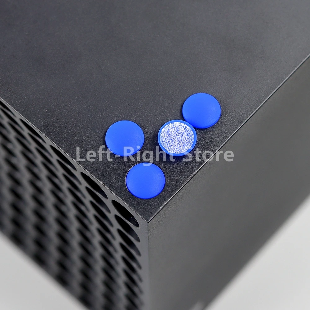 30 juegos para XBOXSeries S funda carcasa pies de goma con pegamento para XBOX Series X reemplazo de cubierta de goma