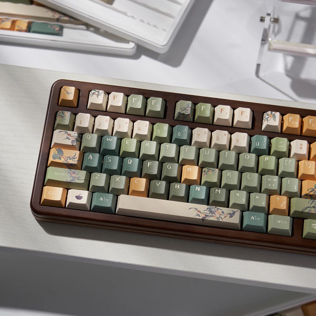 Teclas PBT Cherry URE perfil DYE-SUB personalidad teclas originales para teclados mecánicos MX 60/64/84/98/108 - imagen 4