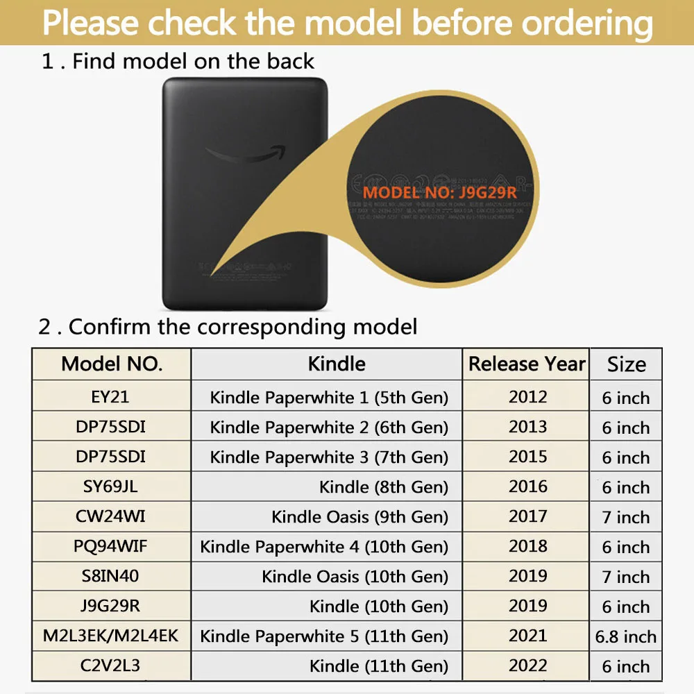 Funda con asa para Kindle 2022 Paperwhite 5 4 3 cubierta magnética 2021 8th 10th 11th Generation 6 6,8 pulgadas correa de mano carcasa protectora - imagen 3