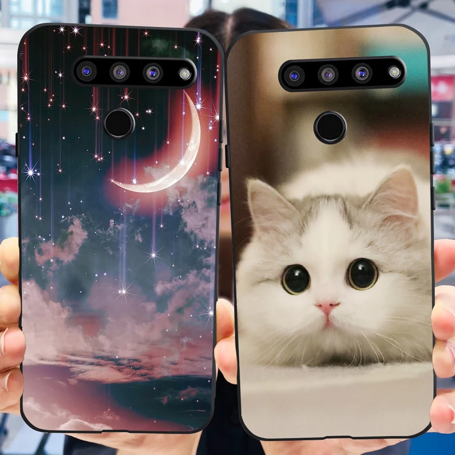 Funda de silicona suave para teléfono LG V50 ThinQ 5G, carcasa de lujo pintada en LM-V500N, TPU, para V50s ThinQ 5G, carcasa trasera de 6,4 pulgadas - imagen 3