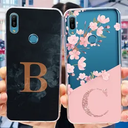 Funda Huawei Y6 2019 Transparente Letras Encantadoras Parachoques