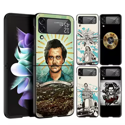 Funda de teléfono de la serie de TV Narcos Pablo Escobar, carcasa dura plegable para Samsung Z Flip3, Flip4, Flip5, Z Flip 3, Flip 5, 4, 5G