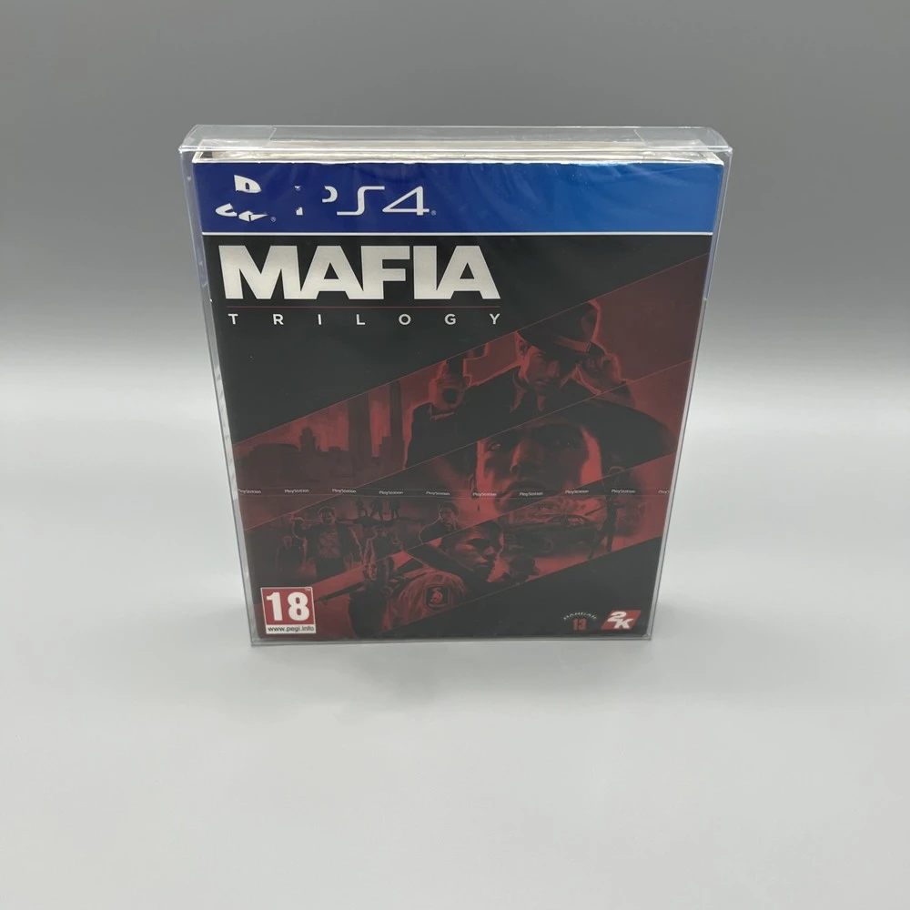 Protector de caja transparente para la Mafia: edición definitiva/Sony PS4, cajas de colección, carcasa de juego de almacenamiento para mascotas, estuche de exposición transparente - imagen 2