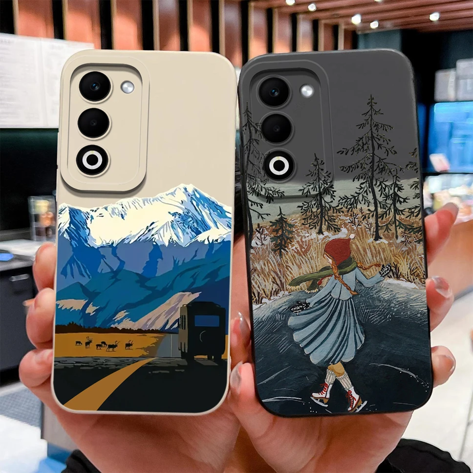 Para Oppo A5 5G CPH2735 funda de teléfono moda bonita mariposa suave cubierta protectora trasera de silicona líquida para Oppo A 5 Shell - imagen 2