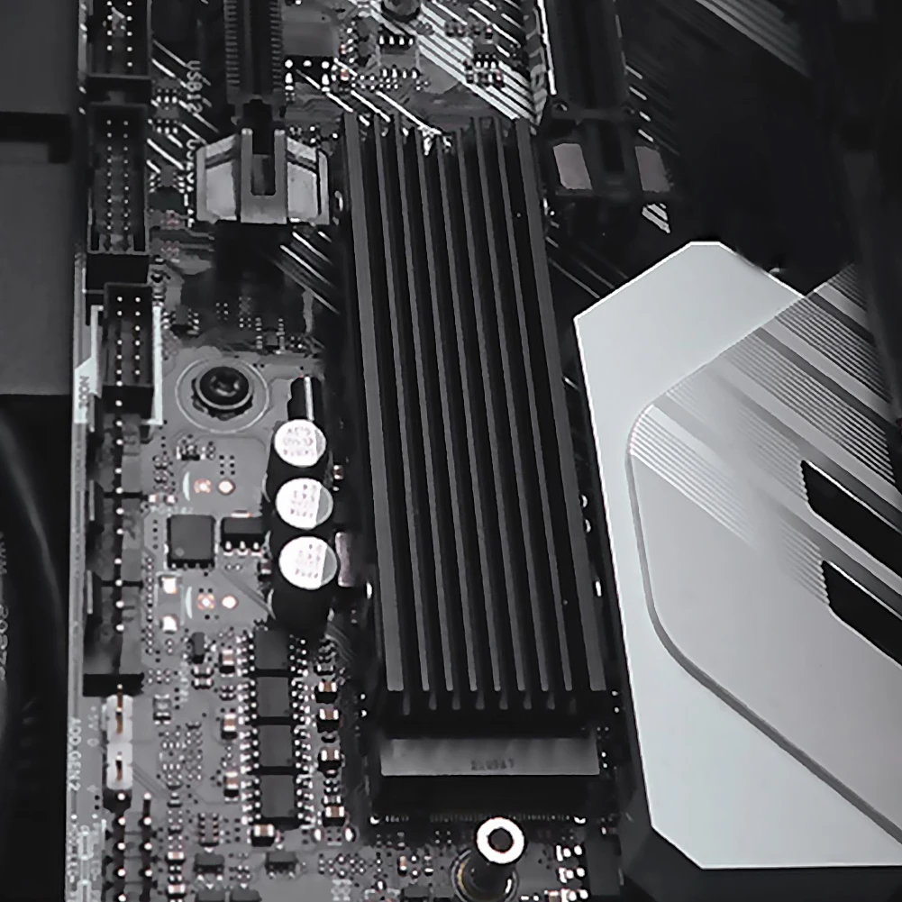 Disipador de calor M.2 2280 para consola de juegos PS5, Enfriador de disco duro de estado sólido de aleación de aluminio, resistente al calor con almohadilla de silicona térmica - imagen 5