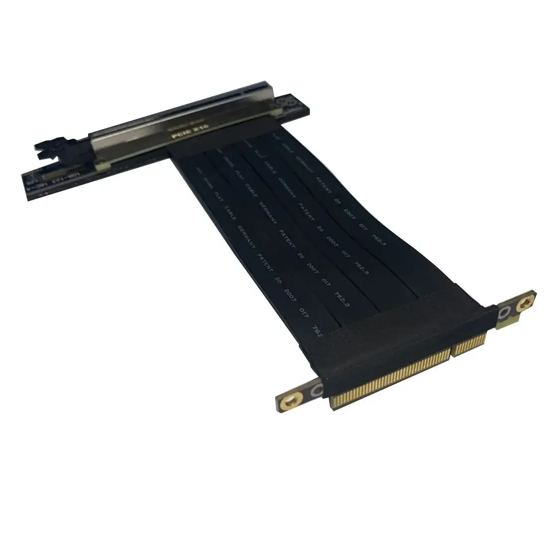 Cable de extensión de tarjeta de vídeo en ángulo recto doble de 90 grados Gen3 PCI Express x4 x8 x16 a x16 Cable elevador para gráficos GPU Vertical - imagen 5