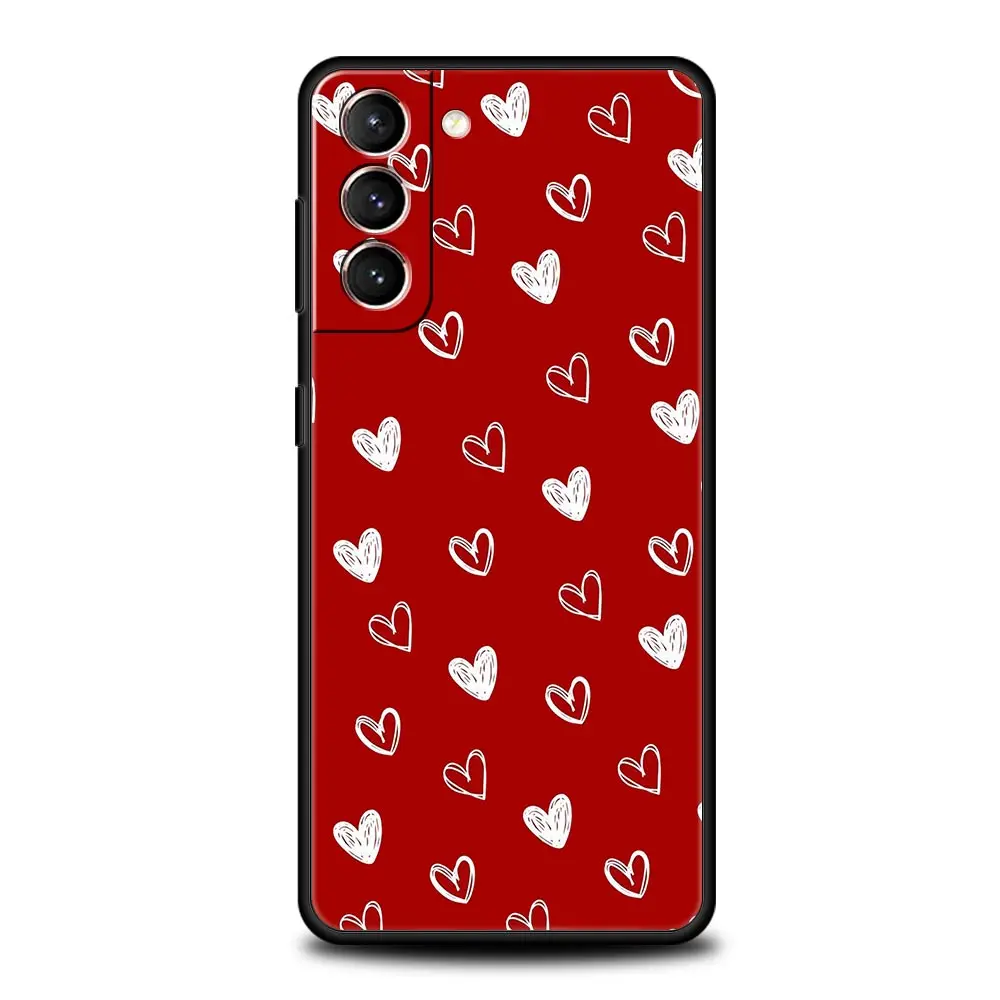 Funda de teléfono Love Heart para Samsung Galaxy S25 Edge S24 S23 S22 S20 Ultra S21 FE 5G S10 Plus, funda suave de TPU - imagen 5