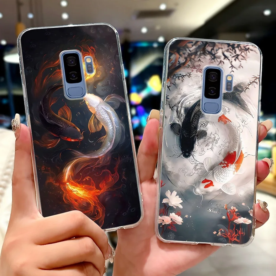 Para Samsung Galaxy S9 Plus funda SM-G965F nueva funda pintada de lujo funda de teléfono de silicona suave para Samsung S9 S 9 GalaxyS9 S9 + Shell - imagen 2