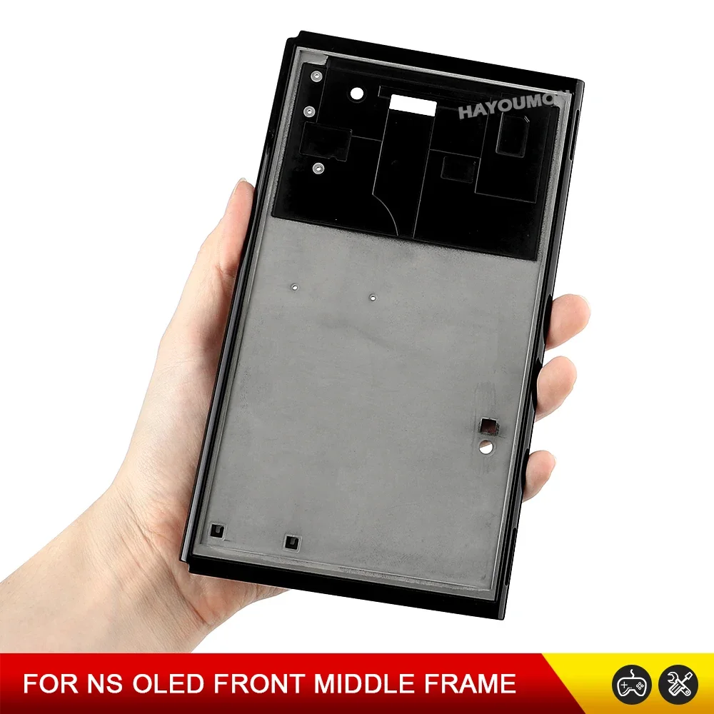 Marco frontal para consola de juegos, cubierta de Metal media para interruptor NS, soporte de batería OLED, carcasa de disipación de calor, 1 Uds. - imagen 2