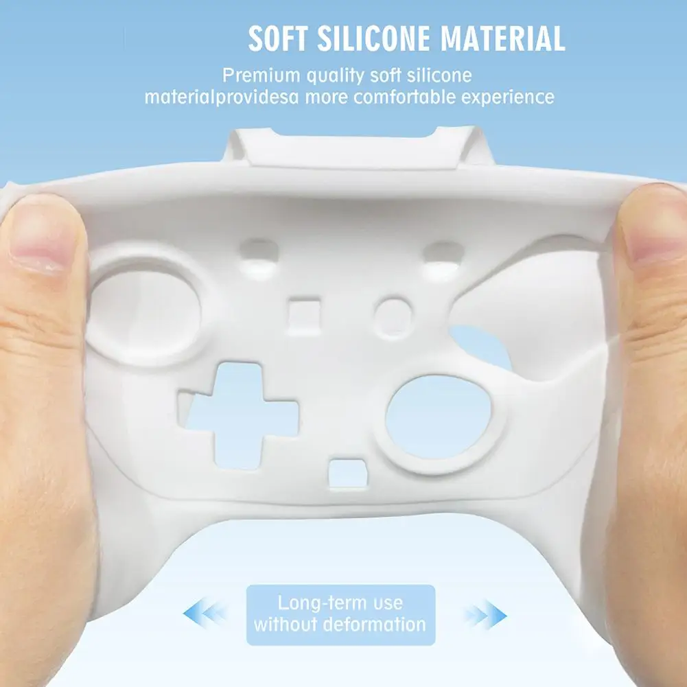 Funda protectora de silicona para Nintendo Switch 2 Pro, funda de goma para mando, tapas de empuñaduras de Joystick para Switch2 Pro - imagen 4