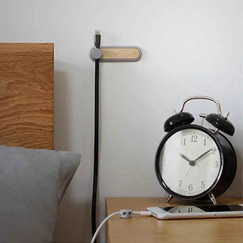 Clip de soporte de cable magnético, gestión de cables autoadhesiva para cables de ratón, fijación de varios cables USB - imagen 4