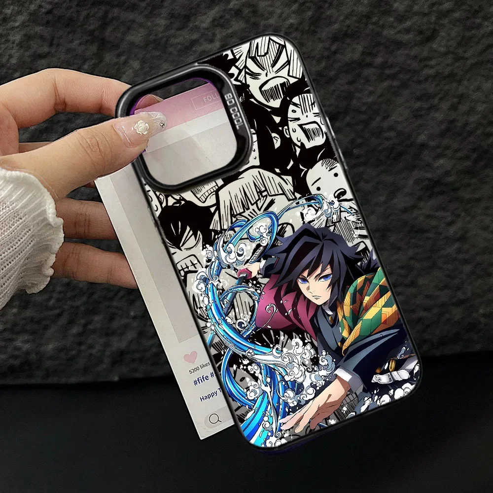 Funda de Anime con ojos Demon Slayer de cómic para Realme 14 5G Pro Plus 12 11 Pro C75 C53 C55 C35 C15 C12 C21Y C63 5 5I, cubierta mate IMD - imagen 3