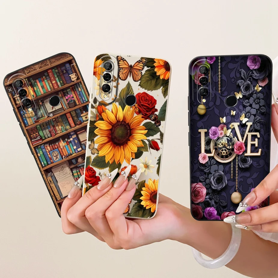 Para Huawei Y6p Y7p funda lindo conejo nueva cubierta pintada de dibujos animados suave TPU funda de teléfono para Huawei Y7p Y 6p HuaweiY6p HuaweiY7p parachoques - imagen 4