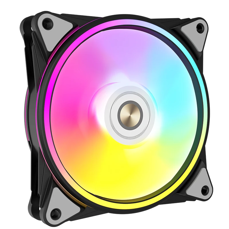 ALSEYE HALO PRO ventilador 4pin 120mm caja de computadora ARGB 66CFM FDB DC 12V ventilador de refrigeración para PC de refrigeración por agua - imagen 3