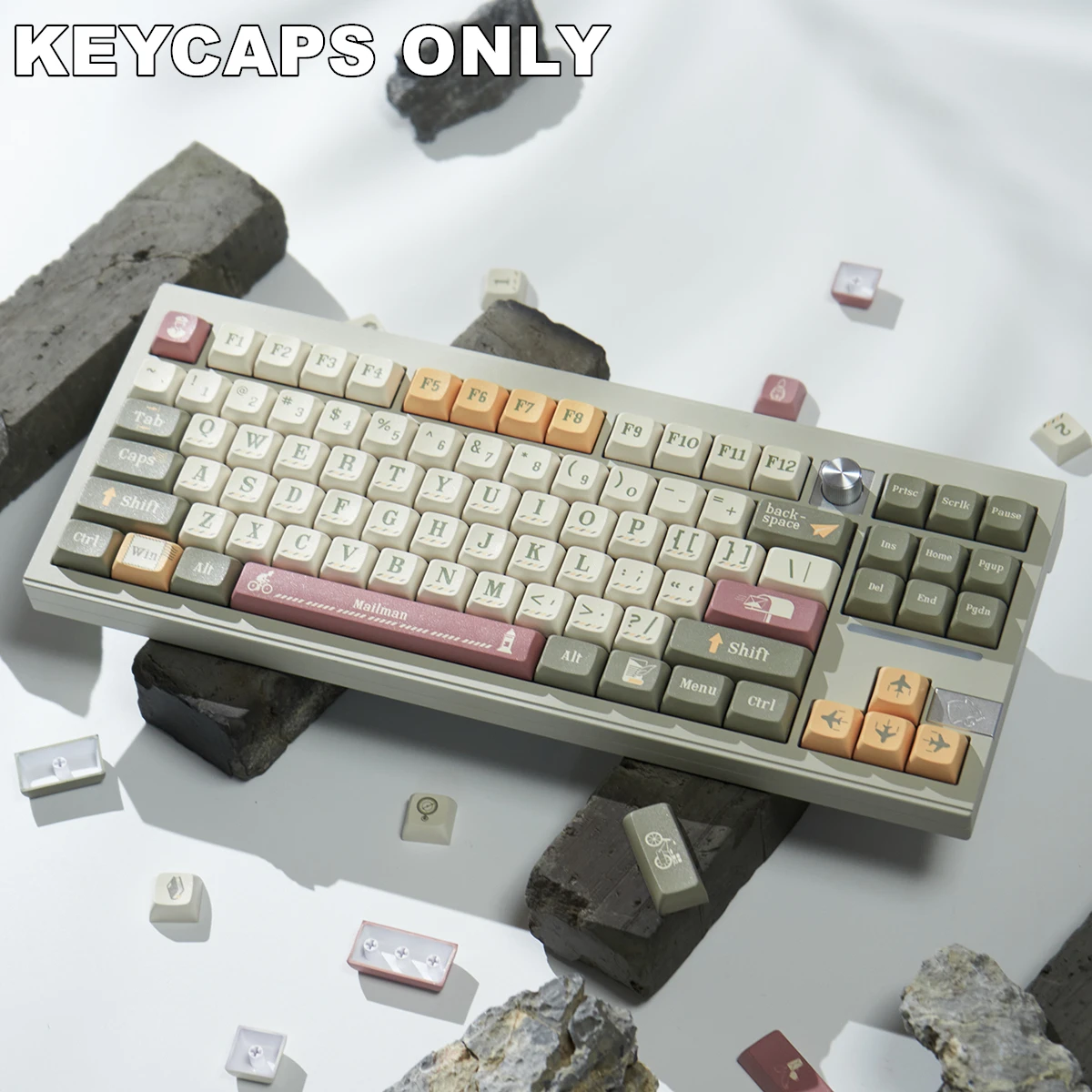 Juego de teclas PBT con portador de letras de 118 teclas, teclas sublimadas por tinte de perfil XDA para teclados mecánicos MX Gaming - imagen 3