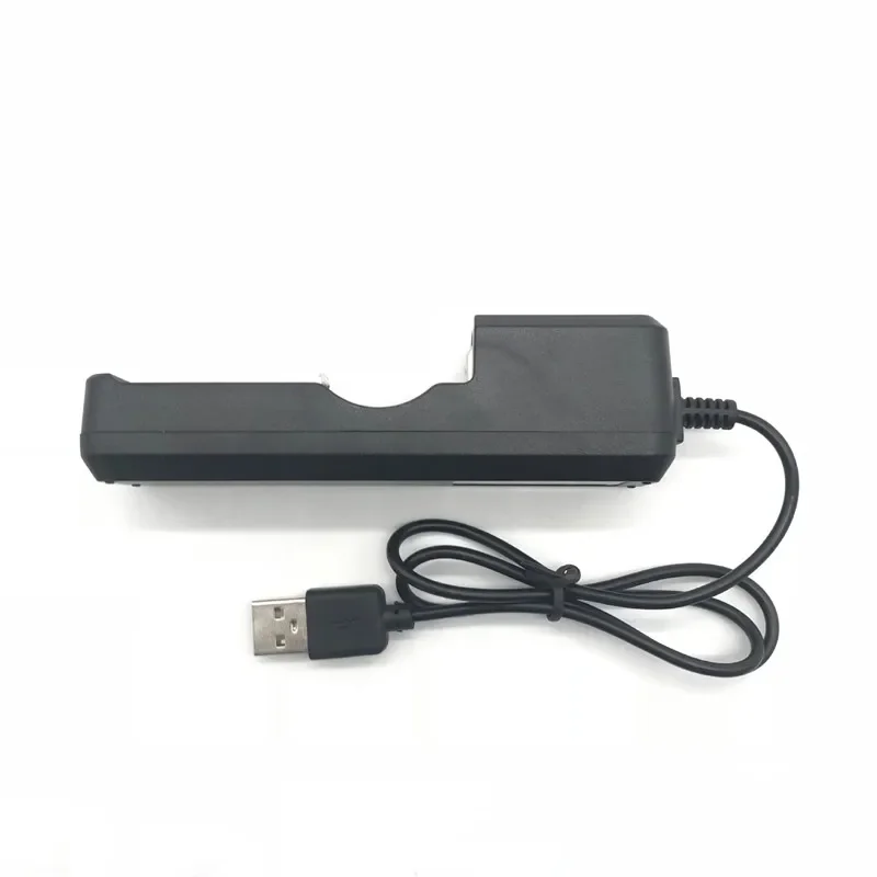 Cargador de batería de litio recargable, Cargador USB para 18650, 18650, 26650, 16340, 14500, 18500, 1 ranura - imagen 4