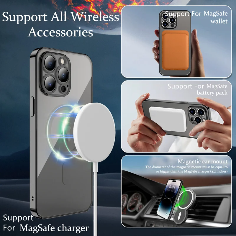 Funda MagSafe Silicona para iPhone 11-15 Pro Max – Protección Lente - imagen 5