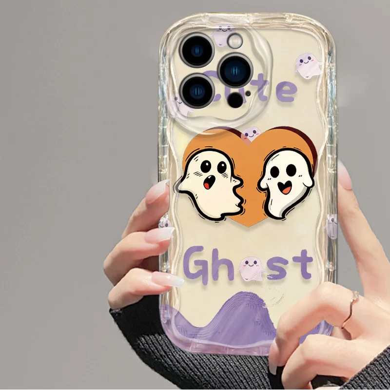 Funda de Tpu para Honor, carcasa bonita de gato fantasma, corazón de amor, X6B, X8, X8A, X7, X7A, X9, 200, X6, X6S, X6A, X7B, X8B, X9B, 9X, 90, 20, 50, 70, Magic 6, 4 Lite - imagen 4