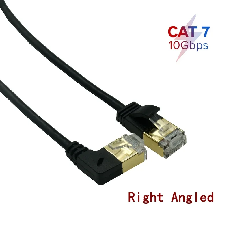 Cable Ethernet 90º Cat6 Cat7 UTP RJ45 para red LAN - imagen 4