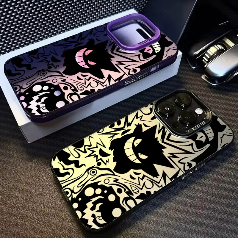 Pokemons Gengar Pocket Monster Anime Coque para Apple iPhone 17 16 14 15 13 11 Pro Max Plus 16E 17Air funda de teléfono a prueba de golpes - imagen 2