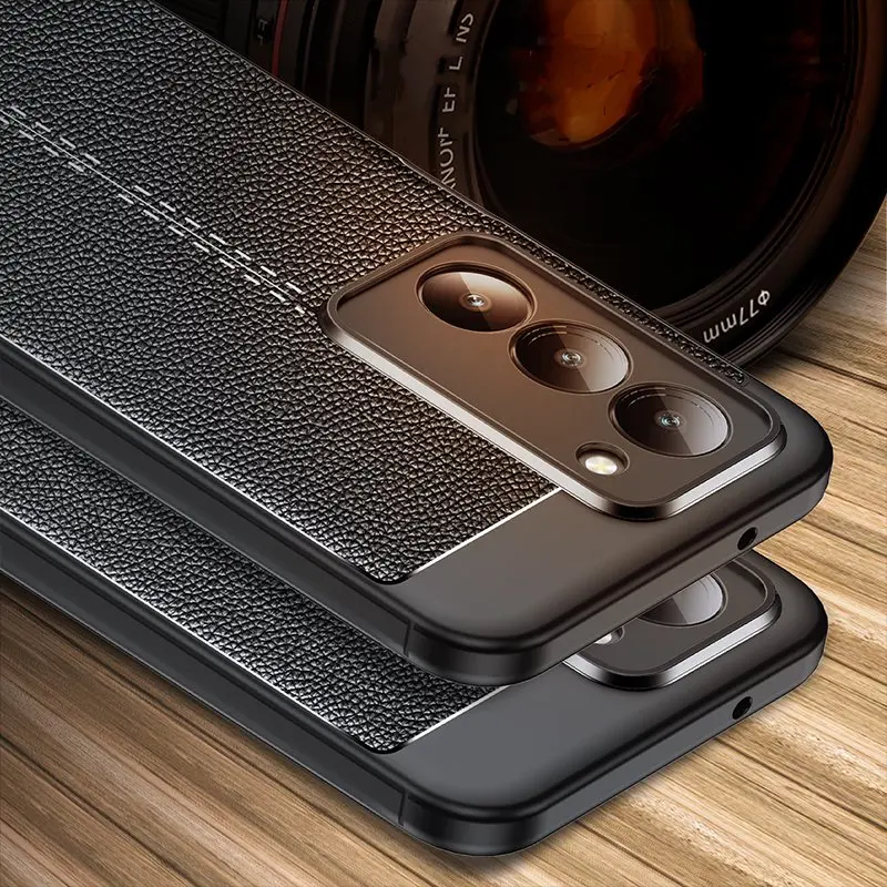 Para Redmi 15 Funda para Xiaomi Redmi 15 Funda a prueba de golpes TPU Funda de cuero suave para teléfono Shell parachoques para Redmi 15