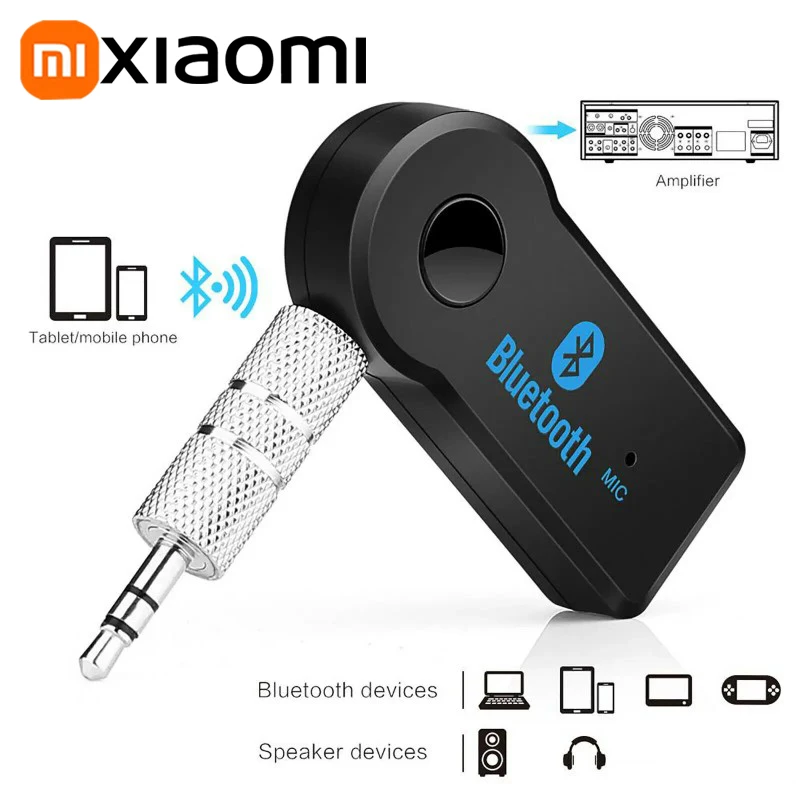 Xiaomi-Adaptador receptor inalámbrico Bluetooth 5,0 2 en 1, conector de 3,5mm para música de coche, Audio Aux A2dp, receptor de auriculares manos libres - imagen 2