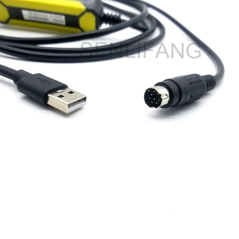 USB-SC09-FX para Mitsubishi MELSEC FX Series PLC, RS422 USB a Cable de programación, adaptador de línea de descarga de datos, nuevo, FX-USB-AW - imagen 3