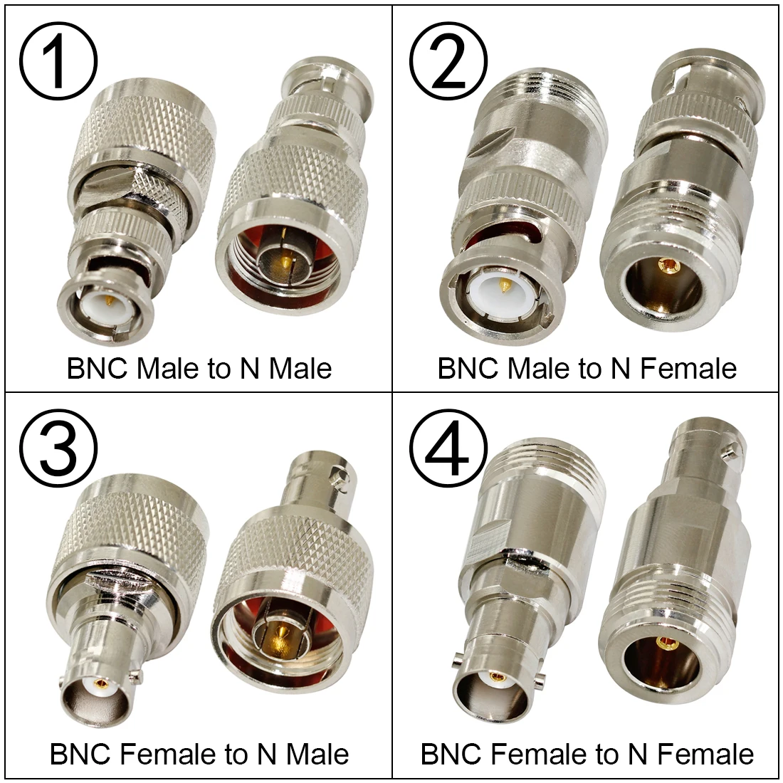 1 unidad N tipo macho hembra a conector BNC enchufe Jack adaptador Coaxial RF convertidor ángulo recto precio al por mayor nuevo - imagen 2