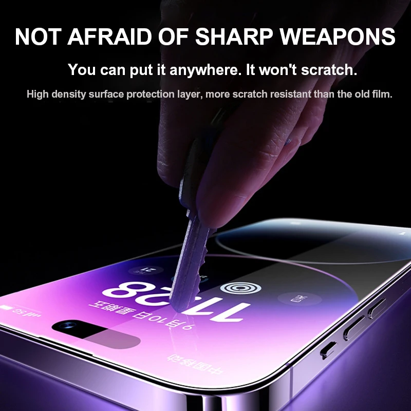 5 uds vidrio templado para iPhone 16 14 13 11 15 Pro Max Mini Protector de pantalla para iPhone XR X XS MAX 7 8 Plus SE vidrio Protector - imagen 4