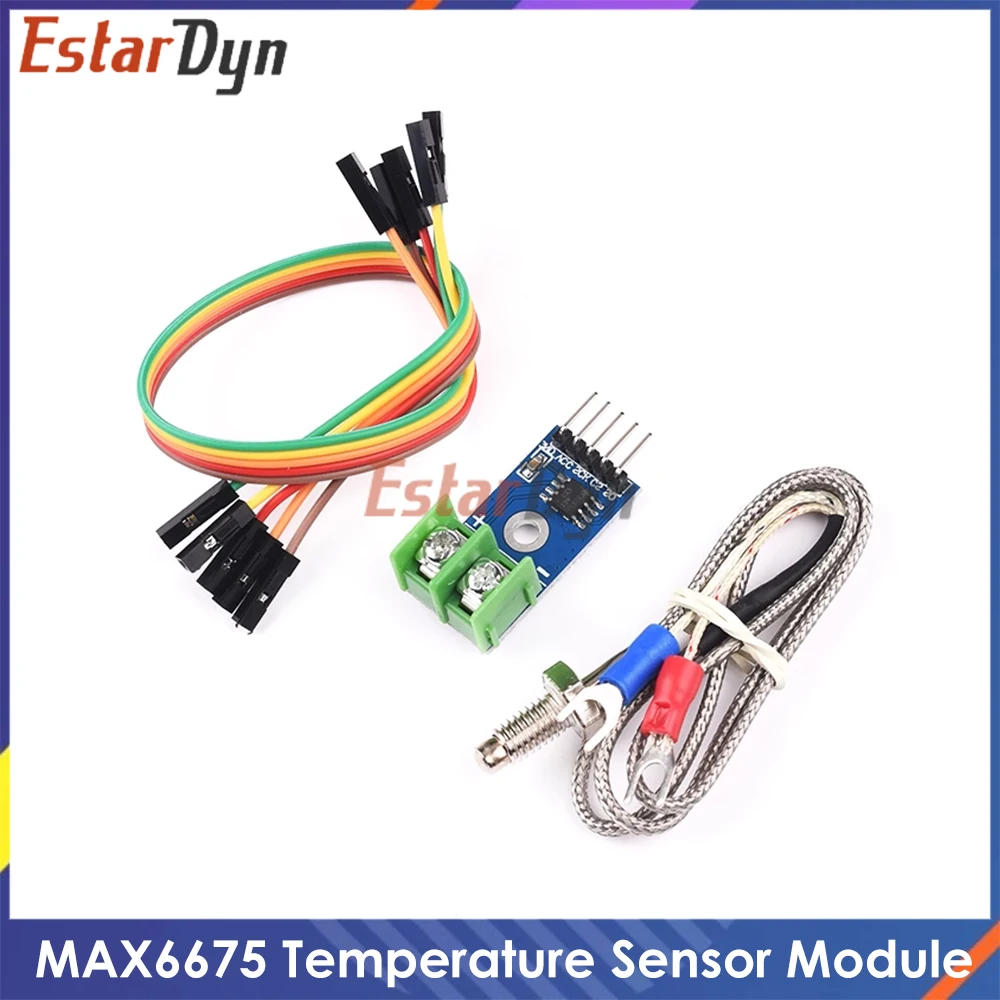 Módulo de termopar MAX6675 tipo K, 0,25 ° Sensor de alta temperatura de resolución C con interfaz SPI para control industrial Arduino