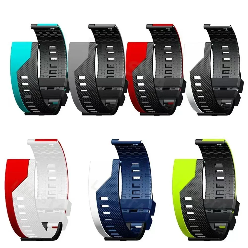 Pulsera de silicona de 22mm de ancho, correa de repuesto para reloj inteligente, accesorio para reloj, correa deportiva suave y transpirable, pulsera de moda - imagen 3