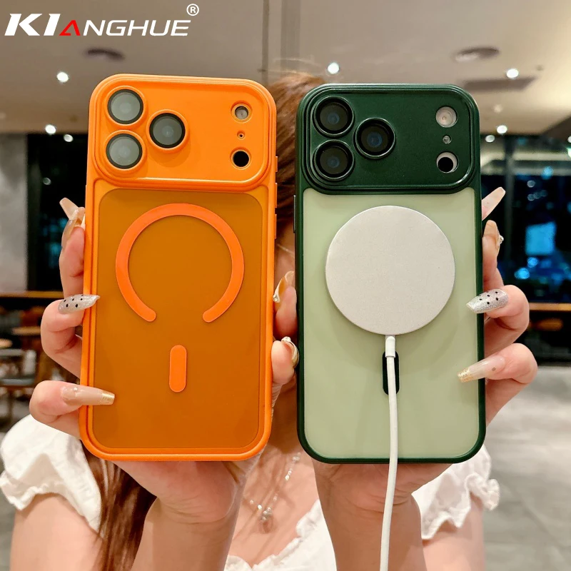 Funda a prueba de golpes con armadura de grado militar para iPhone 17 Pro Max, funda dura híbrida para iPhone17ProMax 17Pro, magnética para Magsafe