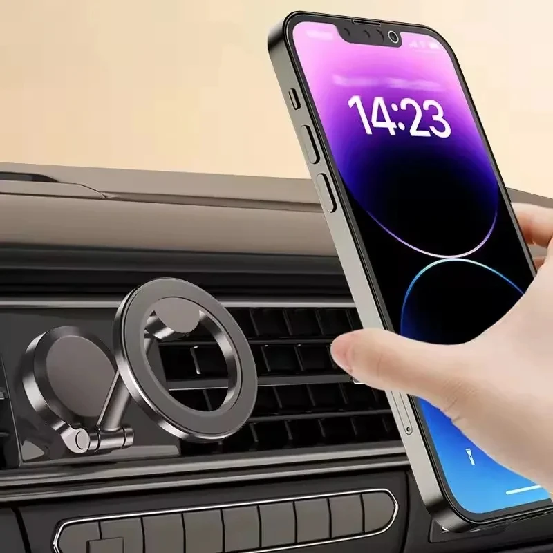 Soporte plegable para móvil de coche con imán para MagSafe 360 °   Soporte magnético ajustable para coche para iPhone 16 Huawei Xiaomi en el coche - imagen 4