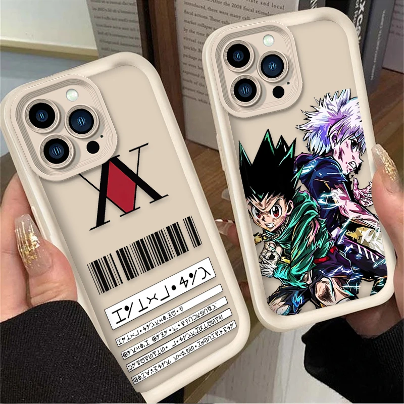 Funda de teléfono Anime Hunter X Hunters para iPhone 17 Air 16 16E 15 14 13 12 11 Pro Max X XS X S Max XR SE 2020 SE4 7 8 funda de silicona - imagen 2