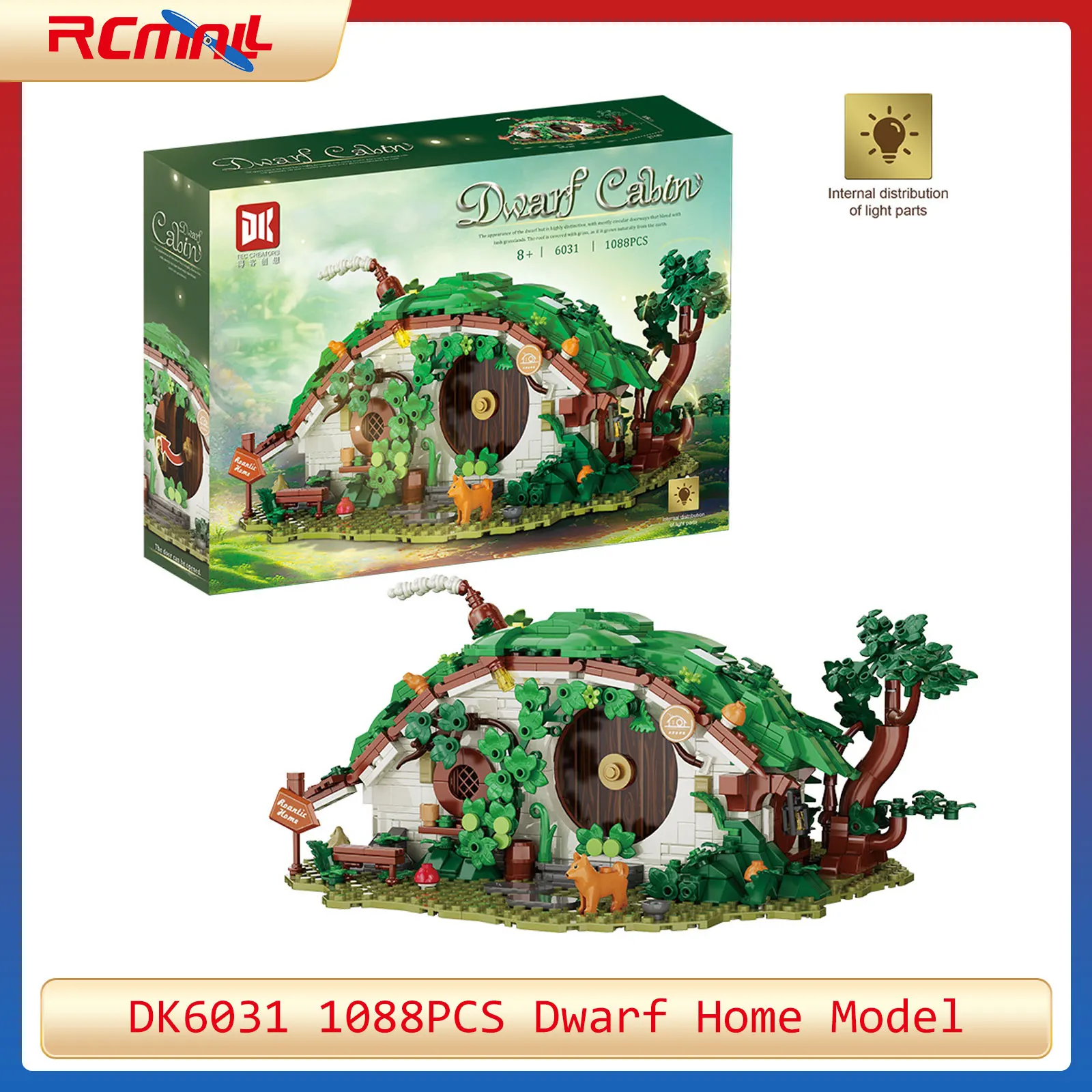 DK6031 enano hogar coleccionable modelo película de fantasía juguete de bloques de construcción niños adultos creativo cumpleaños regalo de Navidad (1088 piezas)