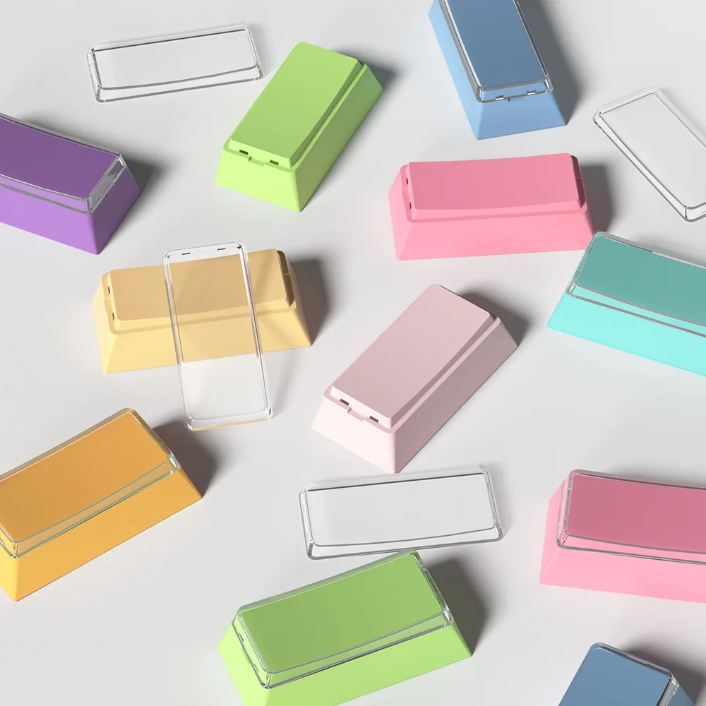 Macaroon R4 bicapa Keycap PC cubierta transparente pegatinas de lugar Cherry R4 teclas de punto colorido MX teclas de teclado mecánico - imagen 2