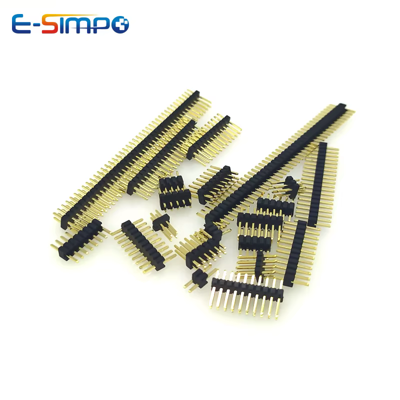 10 Uds 1,0mm 1,27mm 2,0mm 2,54mm cabezal de Pin doble fila macho 1/2 ~ 40P conector de placa PCB separable tira Pinheader 1*2/2P 4P 6-40p - imagen 2